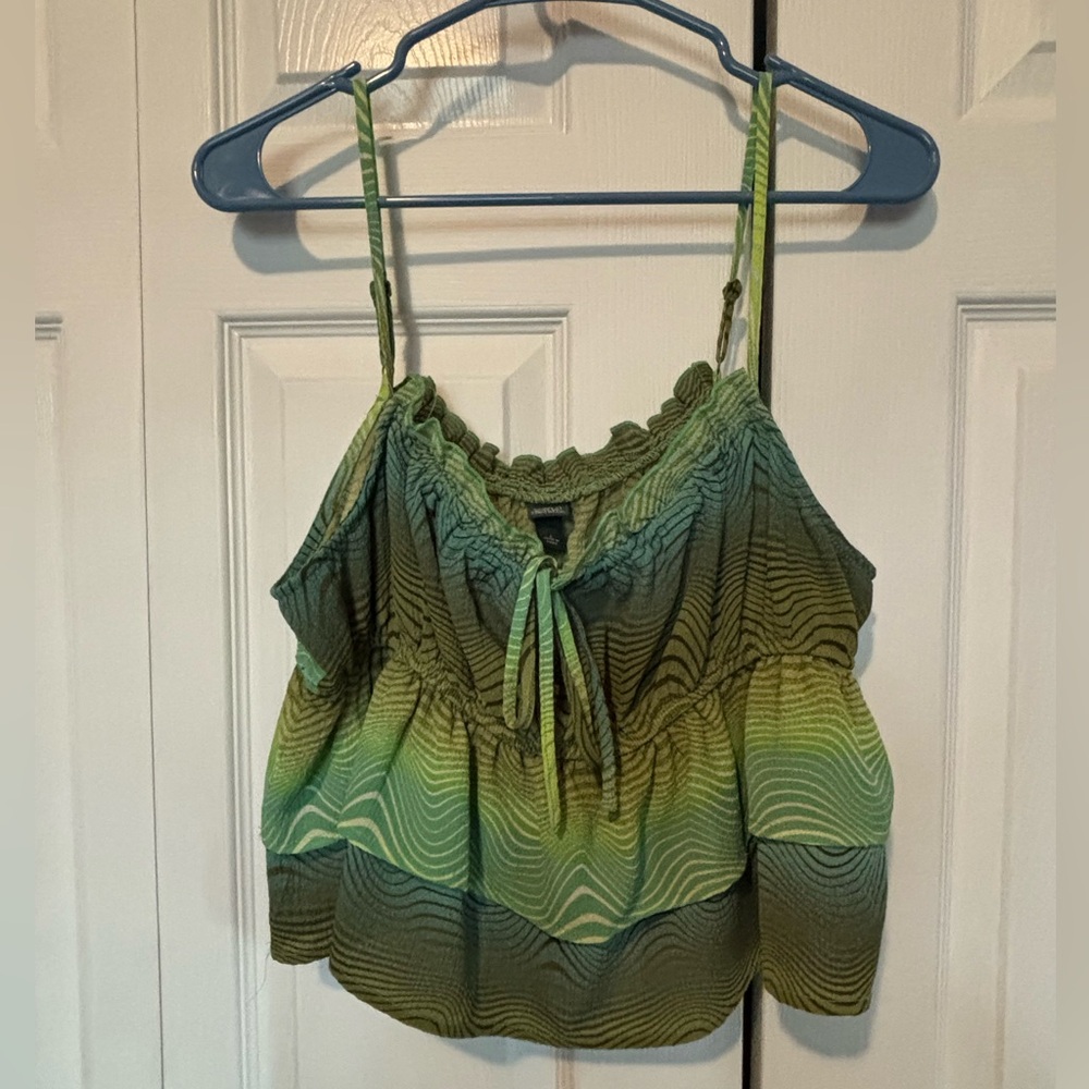 Wild Fable Green Smocked Camisole Top